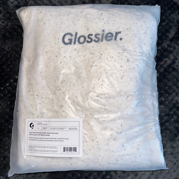 NWT Glossier Terrazzo hoodie Exclusive and rare - Picture 2 of 4